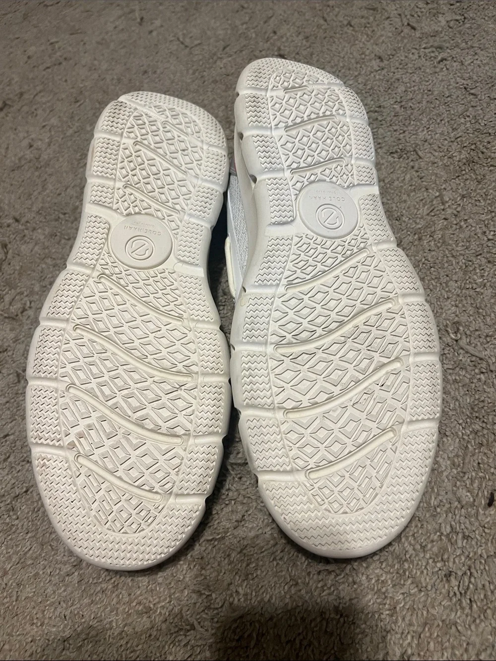 Cole Haan White Mesh & Leather Boat Shoes with Red Insole